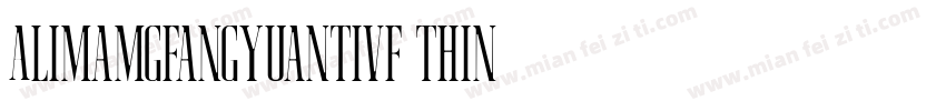 Alimamgfangyuantivf thin字体转换